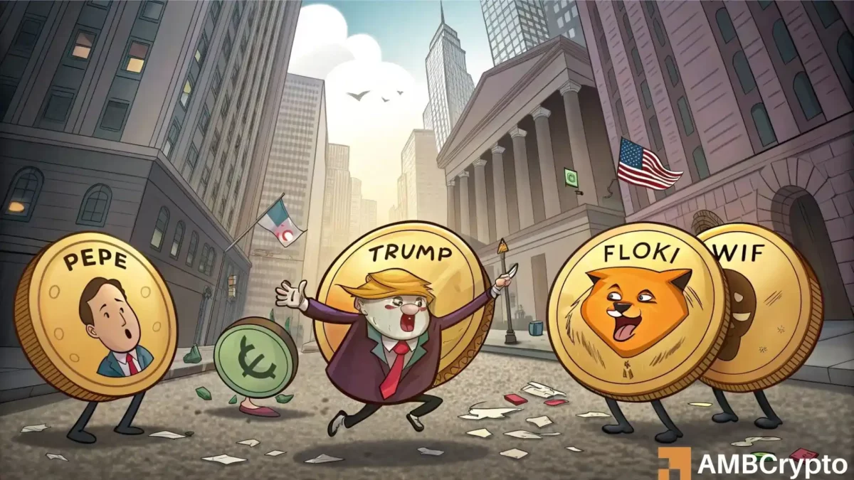 Why memecoins are down today? How Trump's gala dinner played a part